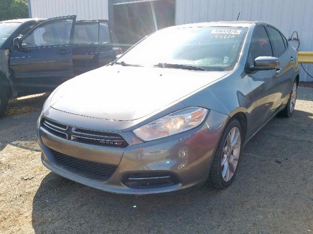 1C3CDFBA9DD143610 - 2013 DODGE DART SXT GRAY photo 2