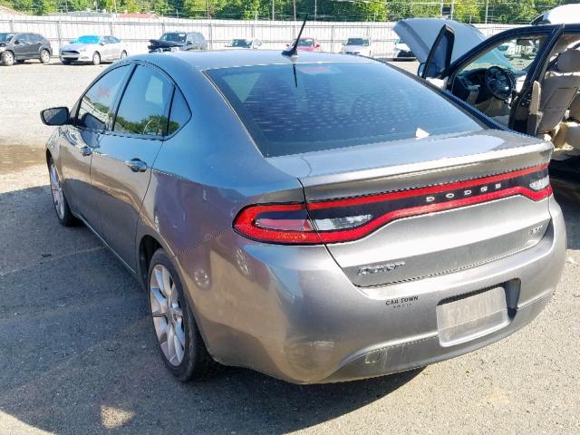 1C3CDFBA9DD143610 - 2013 DODGE DART SXT GRAY photo 3