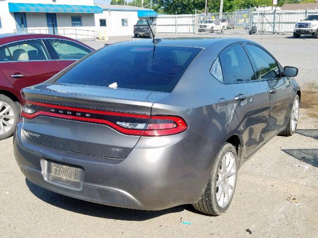 1C3CDFBA9DD143610 - 2013 DODGE DART SXT GRAY photo 4