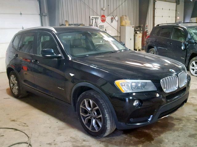 5UXWX7C55E0E76789 - 2014 BMW X3 XDRIVE3 BLACK photo 1