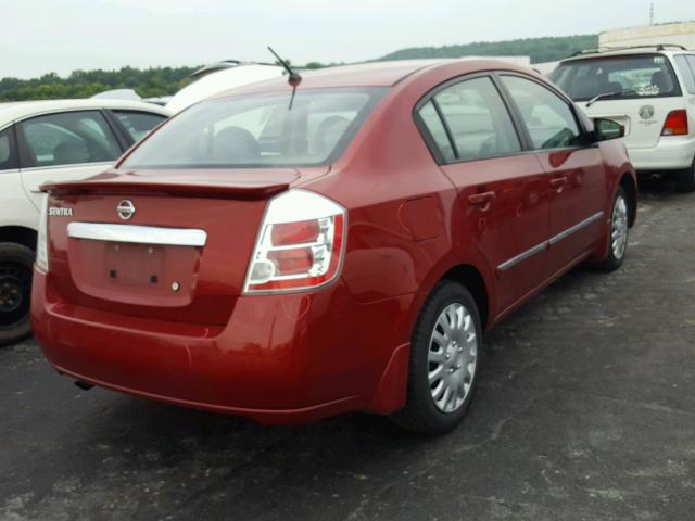 3N1AB6AP8BL607432 - 2011 NISSAN SENTRA 2.0 RED photo 4