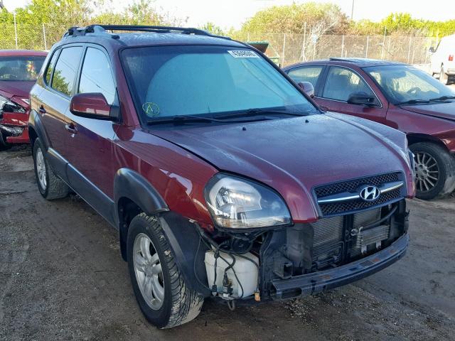 KM8JN12D07U666253 - 2007 HYUNDAI TUCSON SE MAROON photo 1