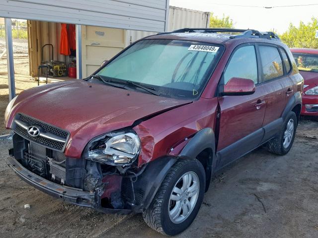 KM8JN12D07U666253 - 2007 HYUNDAI TUCSON SE MAROON photo 2