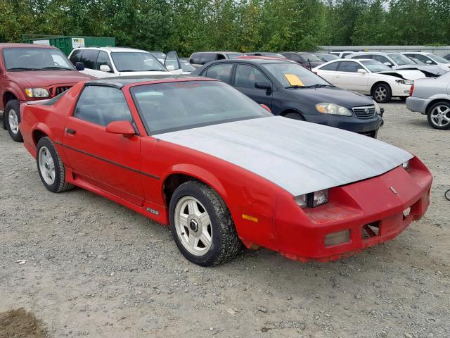 1G1FP23EXML160568 - 1991 CHEVROLET CAMARO RS RED photo 1