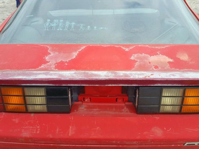 1G1FP23EXML160568 - 1991 CHEVROLET CAMARO RS RED photo 9