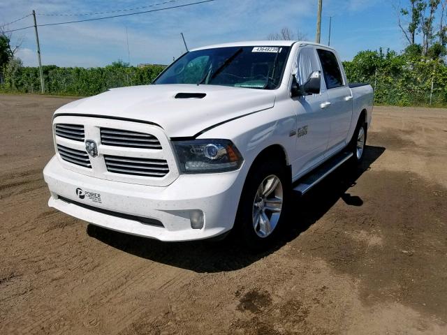 1C6RR7MT3HS551332 - 2017 RAM 1500 SPORT WHITE photo 2