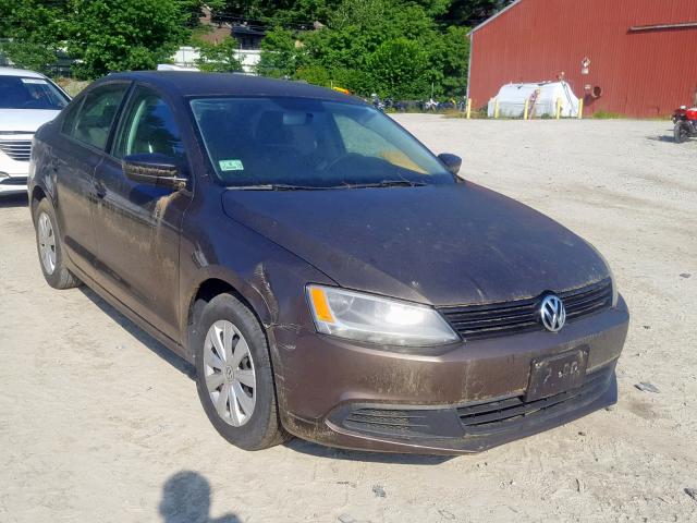 3VW2K7AJ8BM385744 - 2011 VOLKSWAGEN JETTA BASE BROWN photo 1