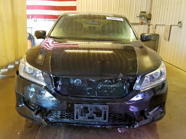 1HGCR2F88EA006918 - 2014 HONDA ACCORD EXL BLACK photo 9