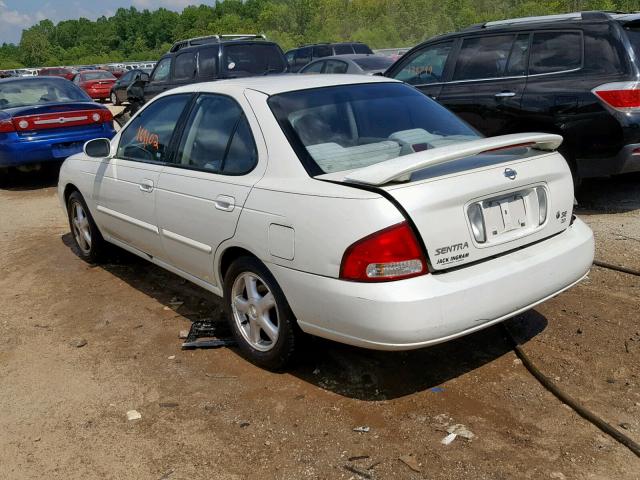 3N1BB51A6YL000271 - 2000 NISSAN SENTRA SE WHITE photo 3