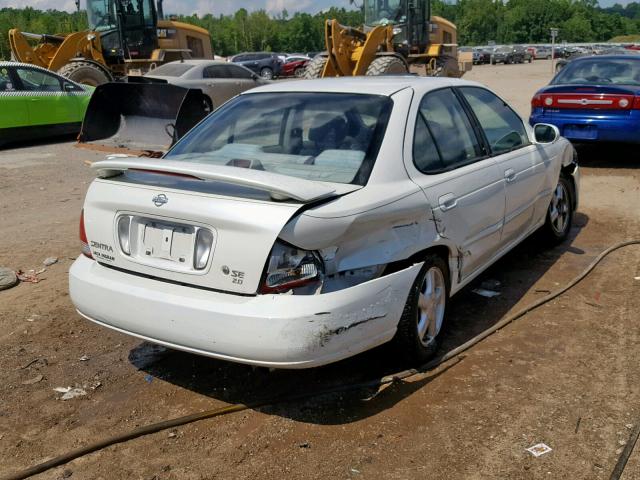 3N1BB51A6YL000271 - 2000 NISSAN SENTRA SE WHITE photo 4