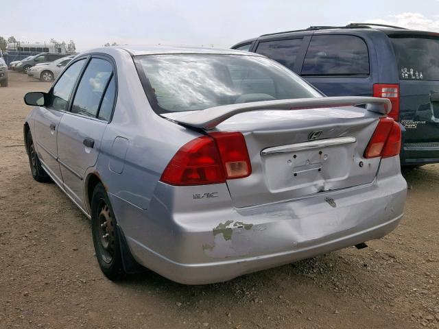 2HGES16331H917987 - 2001 HONDA CIVIC DX SILVER photo 3