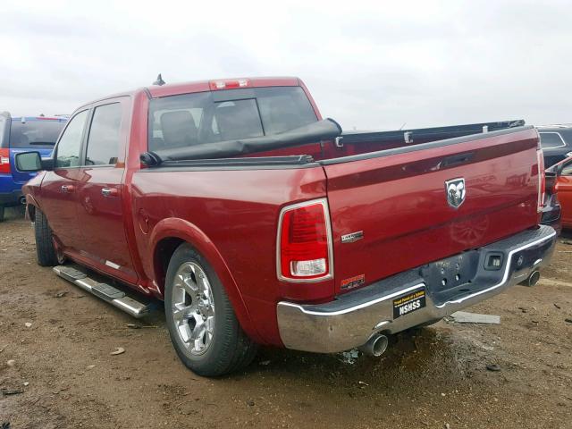 1C6RR6NT3DS673692 - 2013 RAM 1500 LARAM RED photo 3