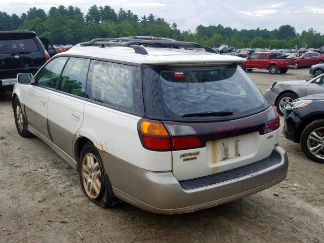 4S3BH6861Y7649449 - 2000 SUBARU LEGACY OUT WHITE photo 3