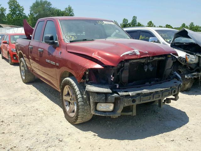 1C6RD6FT4CS258702 - 2012 DODGE RAM 1500 S MAROON photo 1