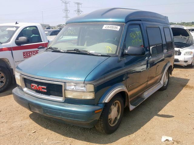 1GDDM19W2YB506461 - 2000 GMC SAFARI XT BLUE photo 2