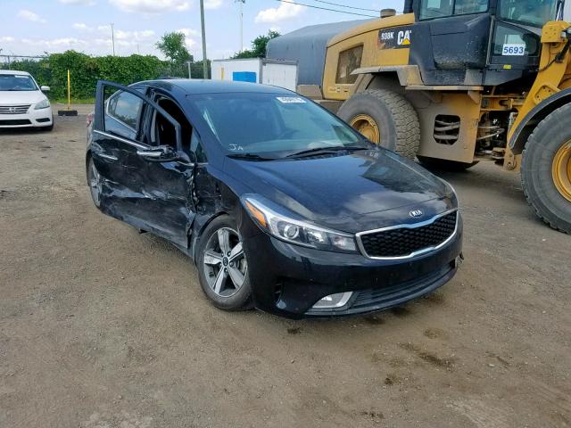 3KPFL4A8XJE233356 - 2018 KIA FORTE EX BLACK photo 1