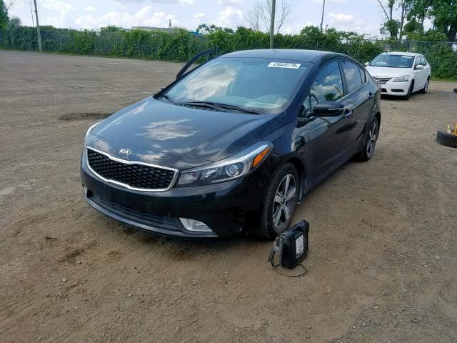 3KPFL4A8XJE233356 - 2018 KIA FORTE EX BLACK photo 2