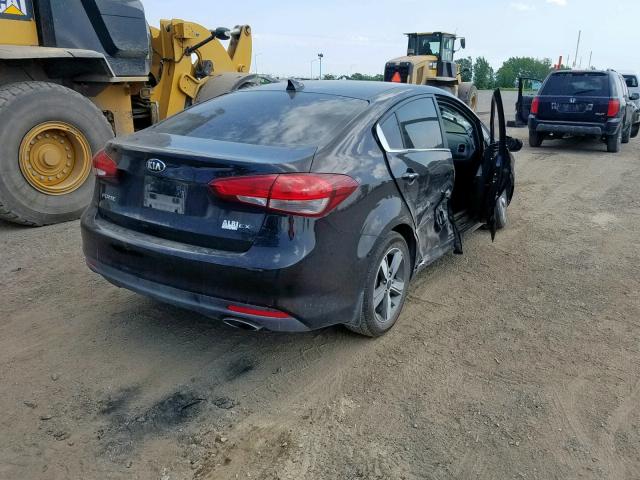 3KPFL4A8XJE233356 - 2018 KIA FORTE EX BLACK photo 4