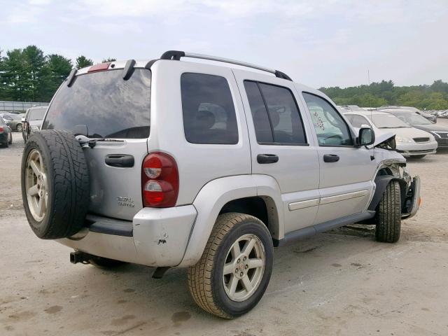 1J4GL58K36W184889 - 2006 JEEP LIBERTY LI SILVER photo 4