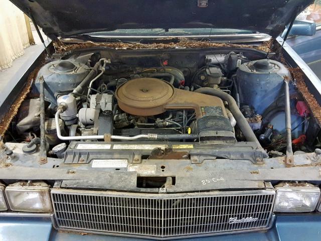 1G6CD6980G4205630 - 1986 CADILLAC DEVILLE BA BLUE photo 7