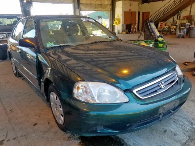 2HGEJ6610YH560423 - 2000 HONDA CIVIC BASE GREEN photo 1