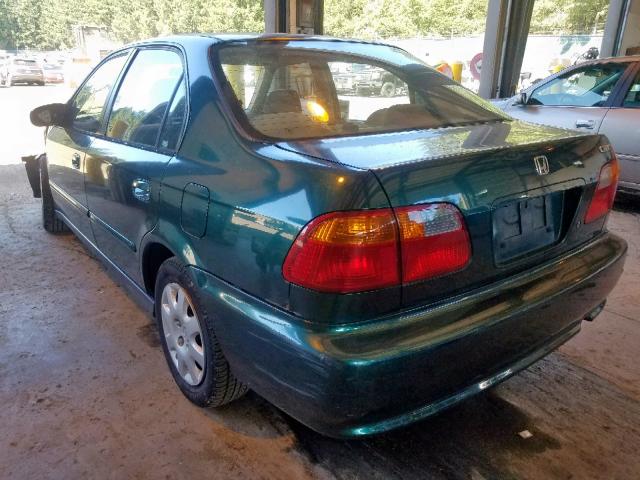 2HGEJ6610YH560423 - 2000 HONDA CIVIC BASE GREEN photo 3