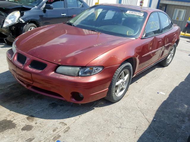 1G2WK52J63F181277 - 2003 PONTIAC GRAND PRIX BURGUNDY photo 2
