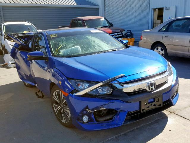 JHMFC1F75JX027021 - 2018 HONDA CIVIC EXL ლურჯი ფოტო 1