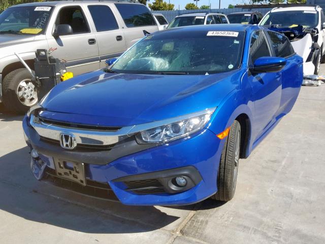 JHMFC1F75JX027021 - 2018 HONDA CIVIC EXL ლურჯი ფოტო 2