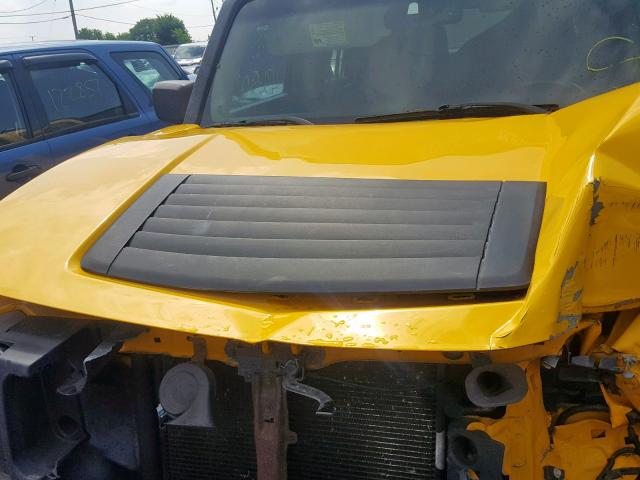 5GTDN13E278153354 - 2007 HUMMER H3 YELLOW photo 7