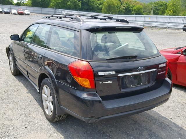 4S4BP62CX77333124 - 2007 SUBARU OUTBACK OU BLACK photo 3