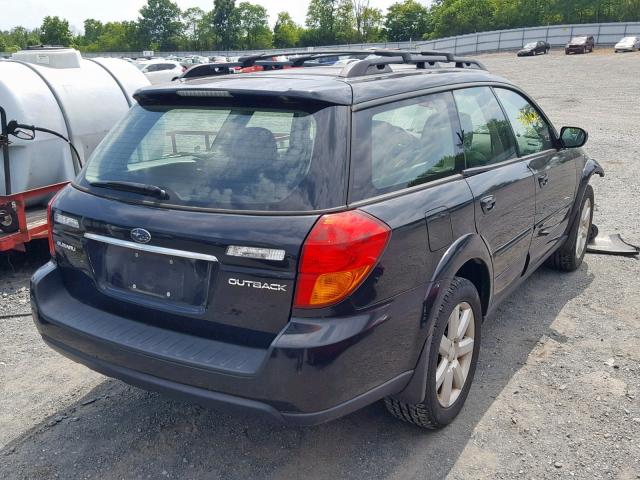 4S4BP62CX77333124 - 2007 SUBARU OUTBACK OU BLACK photo 4