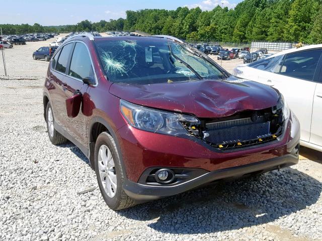 5J6RM3H75DL022105 - 2013 HONDA CR-V EXL MAROON photo 1