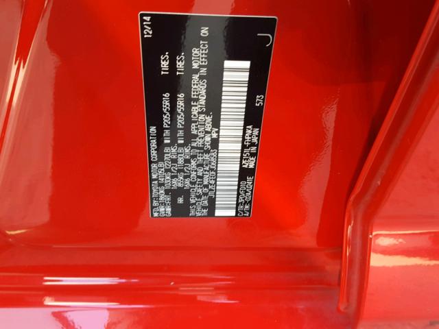 JTLZE4FE0FJ068583 - 2015 TOYOTA SCION XB Qırmızı foto 10