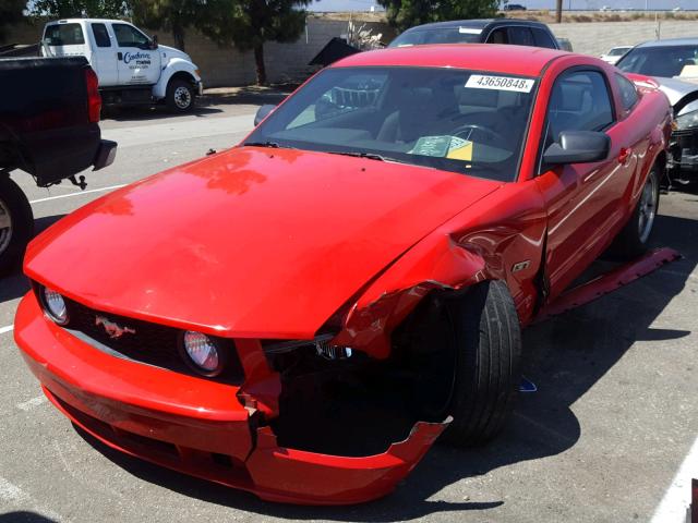 1ZVHT82HX65147267 - 2006 FORD MUSTANG GT RED photo 2