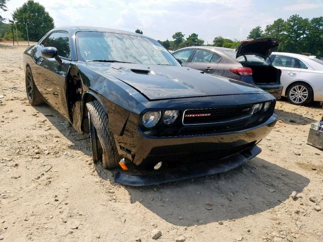 2C3CDYCJXCH275884 - 2012 DODGE CHALLENGER BLACK photo 1