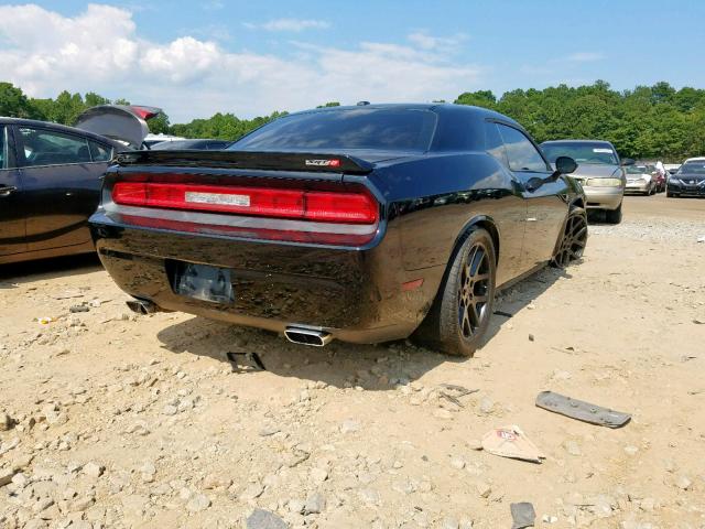 2C3CDYCJXCH275884 - 2012 DODGE CHALLENGER BLACK photo 4