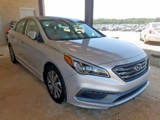 5NPE34AFXFH041495 - 2015 HYUNDAI SONATA SPO SILVER photo 1