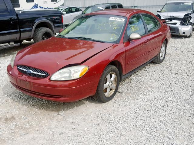 1FAFP55253G167839 - 2003 FORD TAURUS SES MAROON photo 2