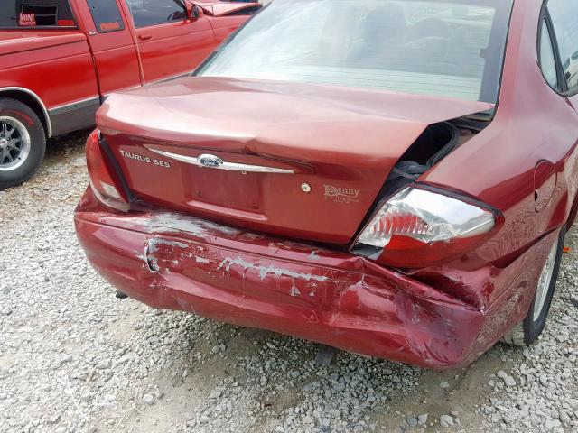 1FAFP55253G167839 - 2003 FORD TAURUS SES MAROON photo 9