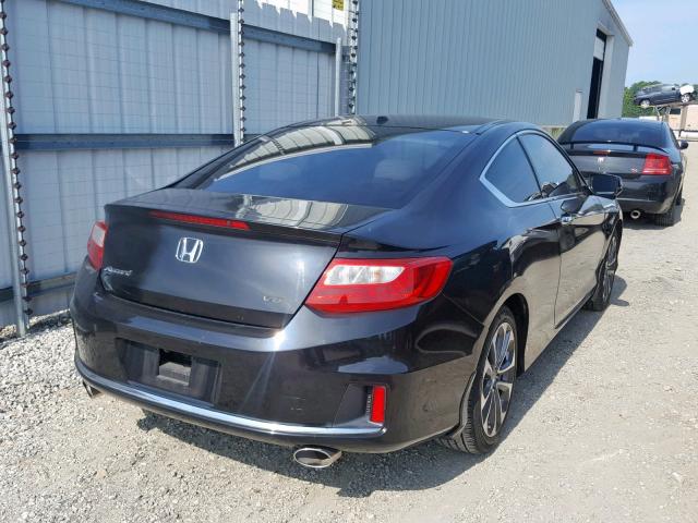 1HGCT2B80DA004800 - 2013 HONDA ACCORD EXL BLACK photo 4