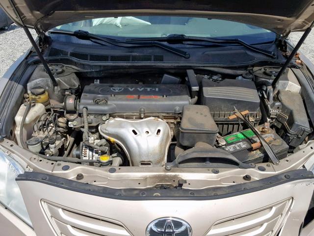 4T1BE46K69U296475 - 2009 TOYOTA CAMRY BASE GOLD photo 7