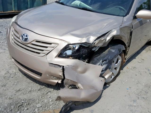 4T1BE46K69U296475 - 2009 TOYOTA CAMRY BASE GOLD photo 9