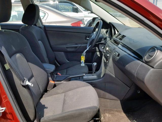 JM1BK32F491236857 - 2009 MAZDA 3 I RED photo 5