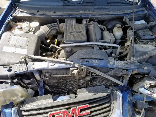 1GKDT13S952267603 - 2005 GMC ENVOY BLUE photo 7