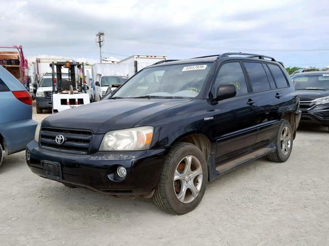 JTEDP21AX60101681 - 2006 TOYOTA HIGHLANDER BLACK photo 2