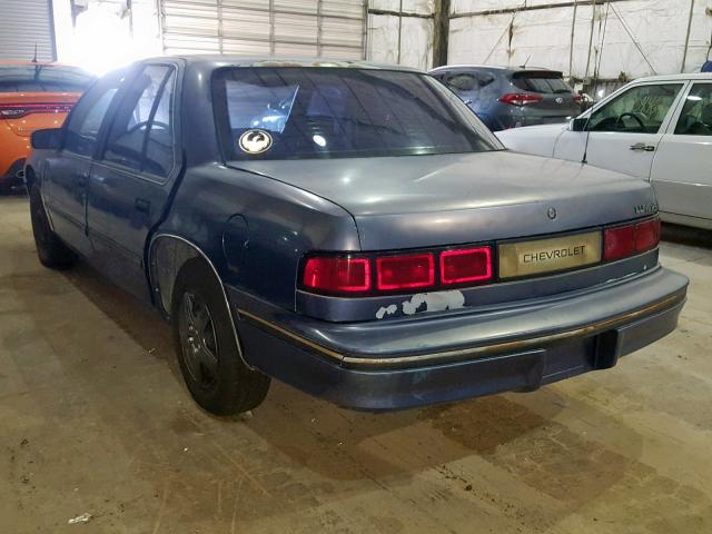 2G1WL54T6M1111058 - 1991 CHEVROLET LUMINA BLUE photo 3