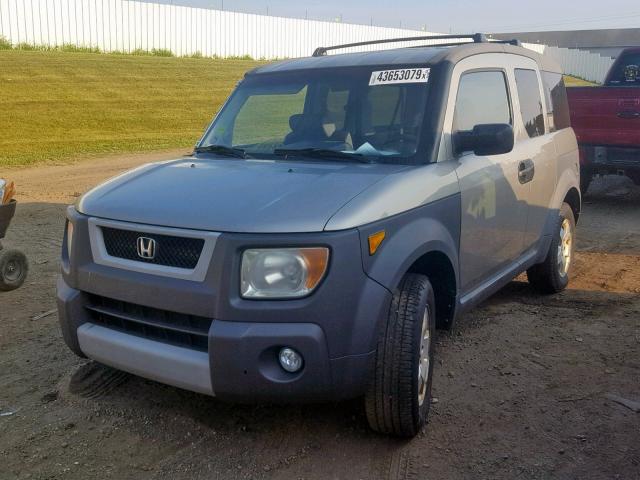 5J6YH28563L021570 - 2003 HONDA ELEMENT EX SILVER photo 2