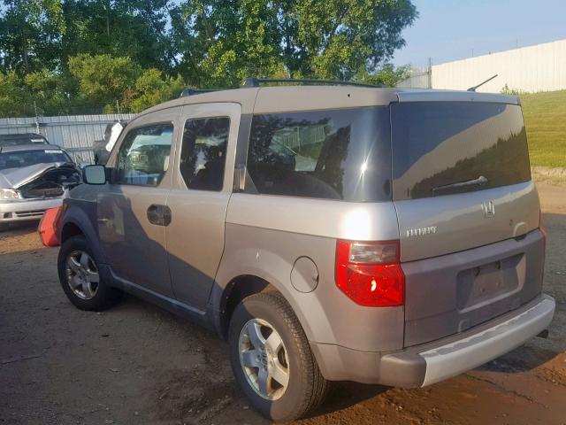 5J6YH28563L021570 - 2003 HONDA ELEMENT EX SILVER photo 3