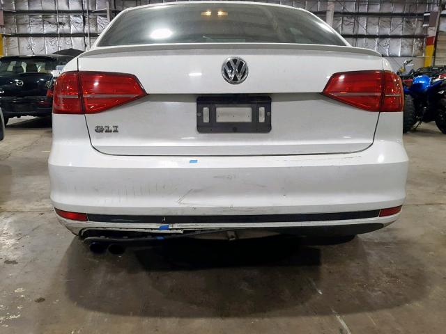 3VW4T7AJXFM254729 - 2015 VOLKSWAGEN JETTA GLI WHITE photo 9